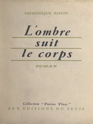 cover image of L'ombre suit le corps